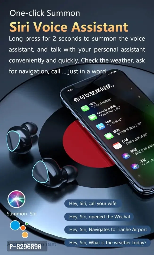 M10 Wireless Earbuds Bluetooth  5.1 Earbuds With 280h Playtime With Power Bank TWS Stereo Noise Cancelling Wireless Earphones In Ear With Mic IP7 Waterproof