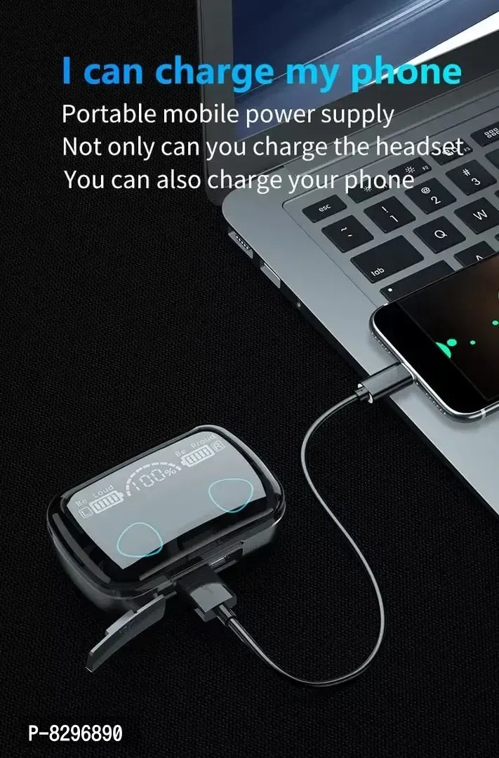 M10 Wireless Earbuds Bluetooth  5.1 Earbuds With 280h Playtime With Power Bank TWS Stereo Noise Cancelling Wireless Earphones In Ear With Mic IP7 Waterproof