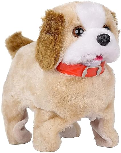 SHOCRASTIC Jumping, Walking and Barking Dog Soft Toy Fantastic Puppy Battery Operated Back Flip Jumping Dog Jump Run Toy Kid (Jumping Dog)