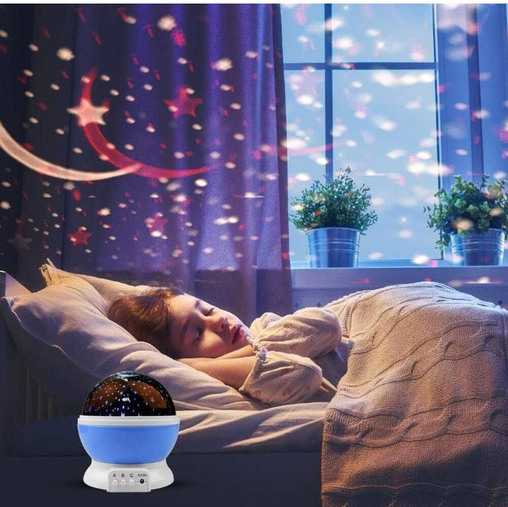 Star Master Projector with USB Wire Colorful Romantic LED spinning star light