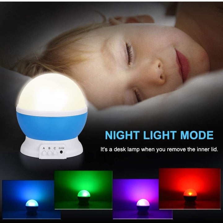 Star Master Projector with USB Wire Colorful Romantic LED spinning star light