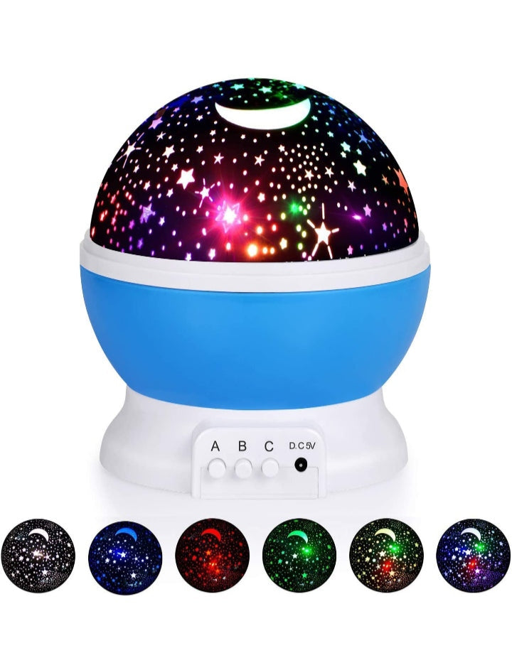 Star Master Projector with USB Wire Colorful Romantic LED spinning star light