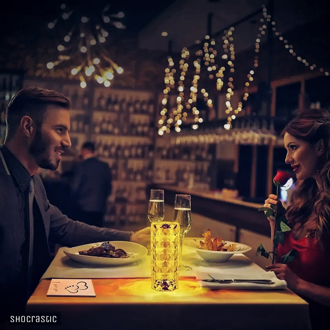 Crystal Touch Lamp and remote controlled 16 rgb changing mode lights